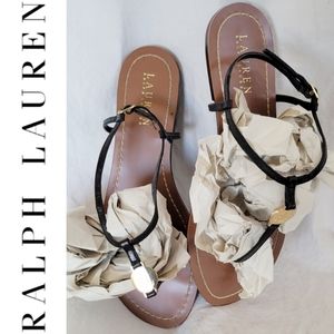 Ralph Lauren Black Gold Sandals